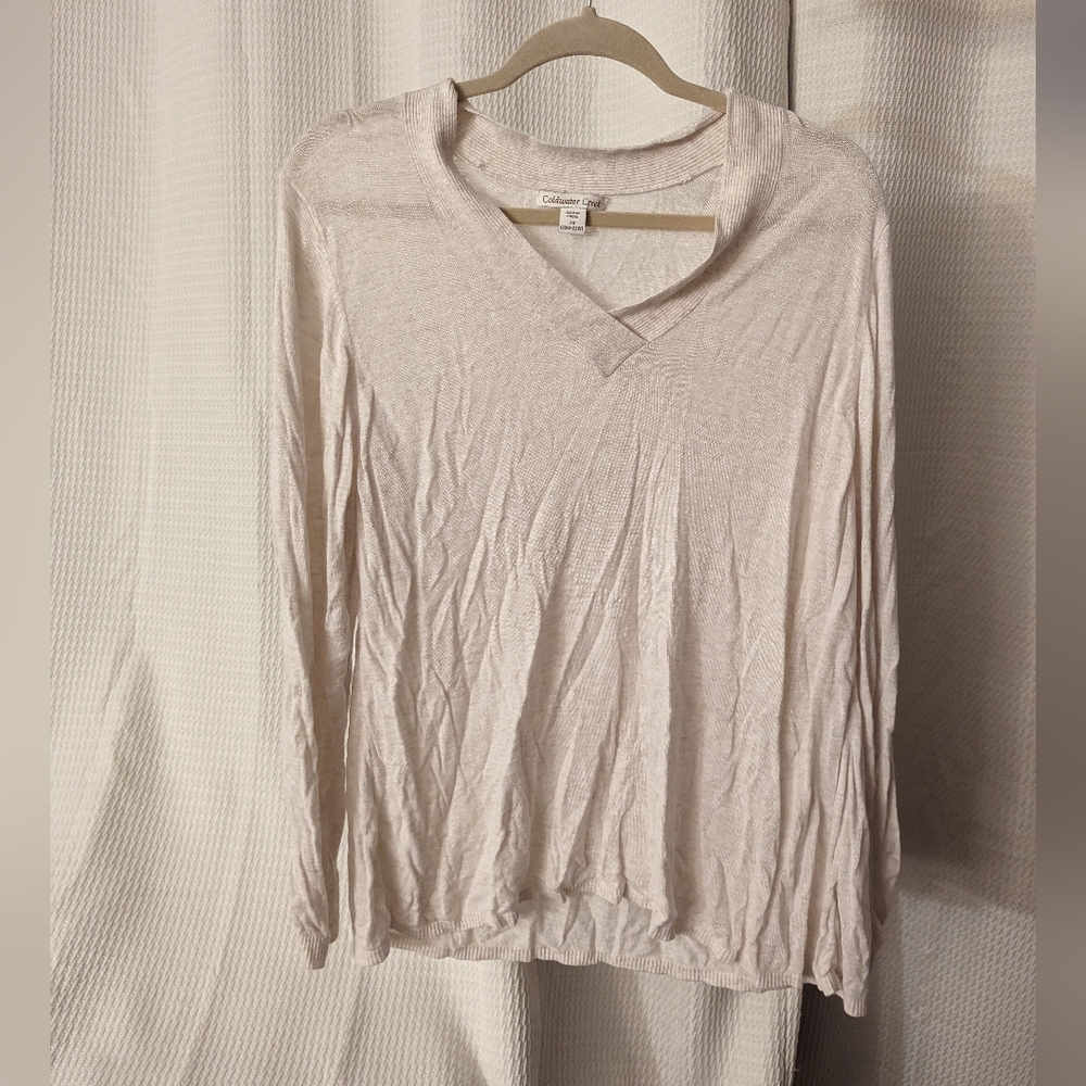 2X Coldwater Creek oatmeal sweater